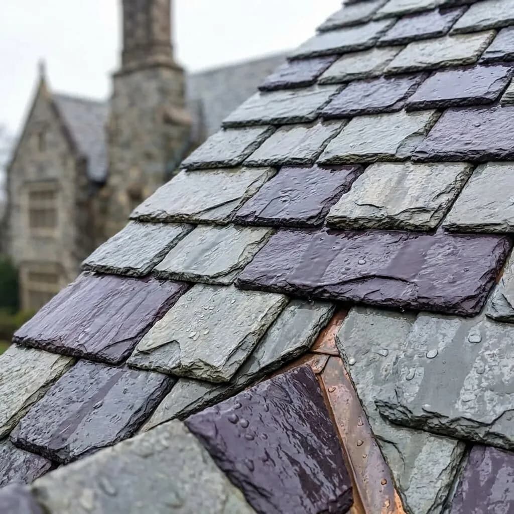 Premium slate roofing materials for luxury home installations