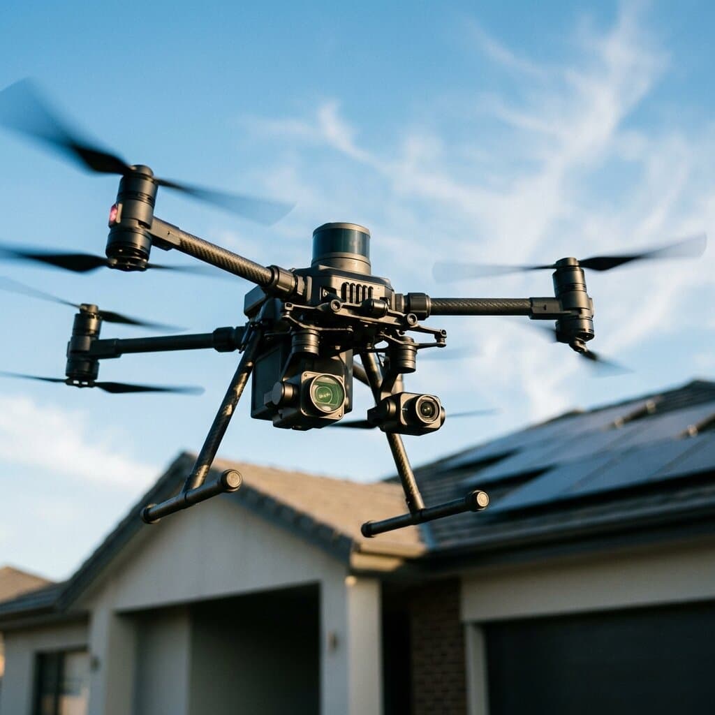 Advanced drone roof inspection technology in New Jersey