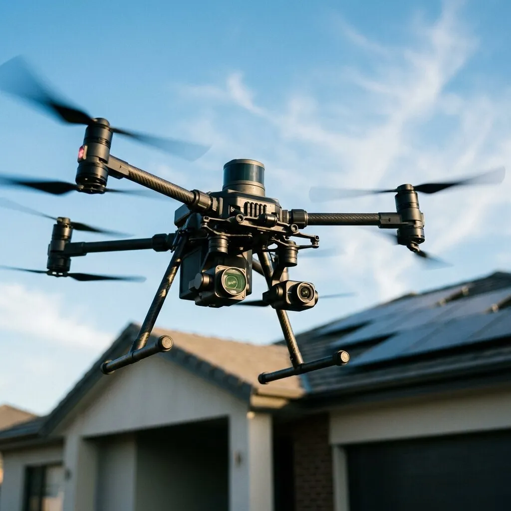 Advanced drone roof inspection technology in New Jersey
