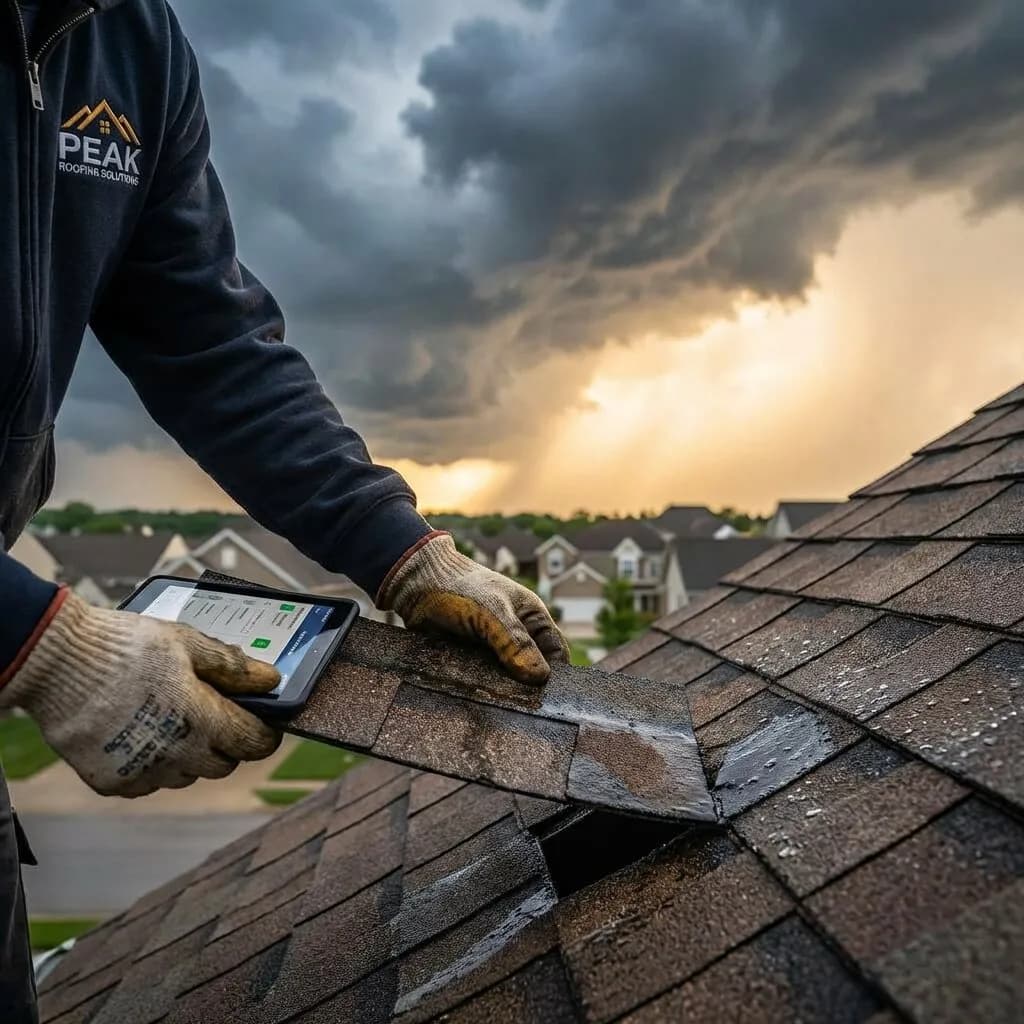 Emergency storm damage repair and roof inspection services